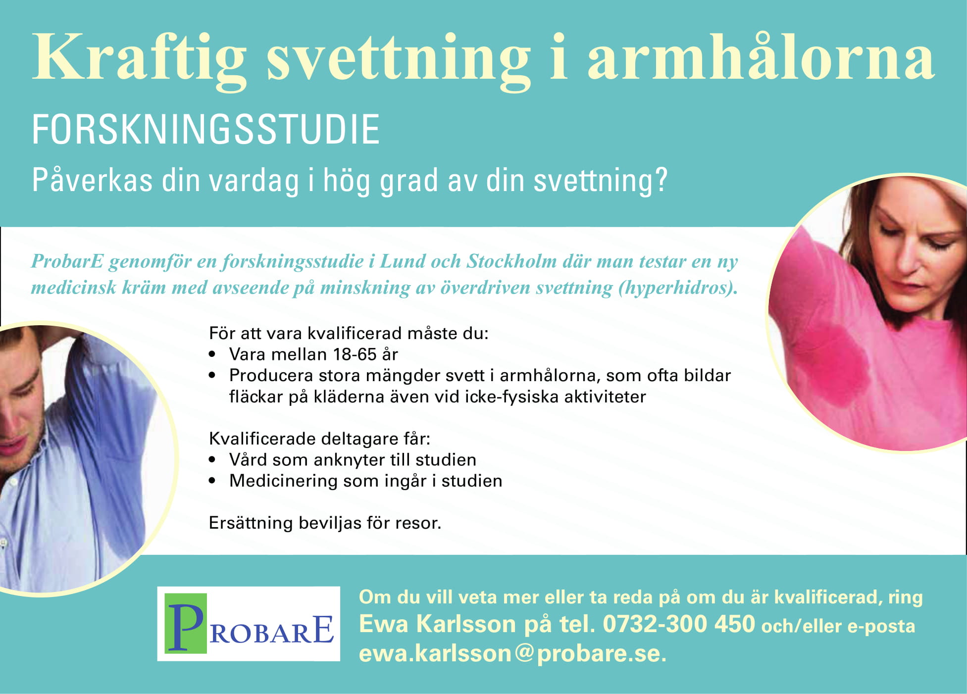 Har du överdriven svettning?